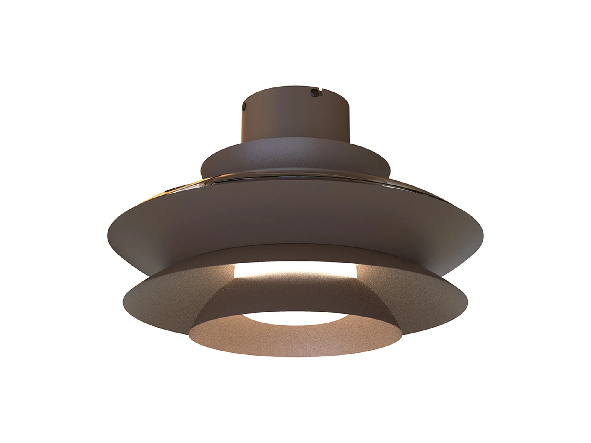 M9524  Aconcagua 50cm 20W LED Dimmable Ceiling Light With Built-In 30W DC Fan, 3000-5000K Remote Control, 3600lm, Coffee, 5yrs Warranty